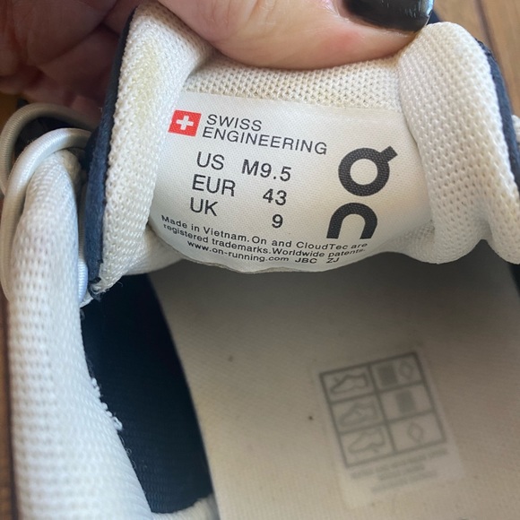 On Cloud Running Shoes Navy Blue Men's 9.5 - Picture 10 of 10